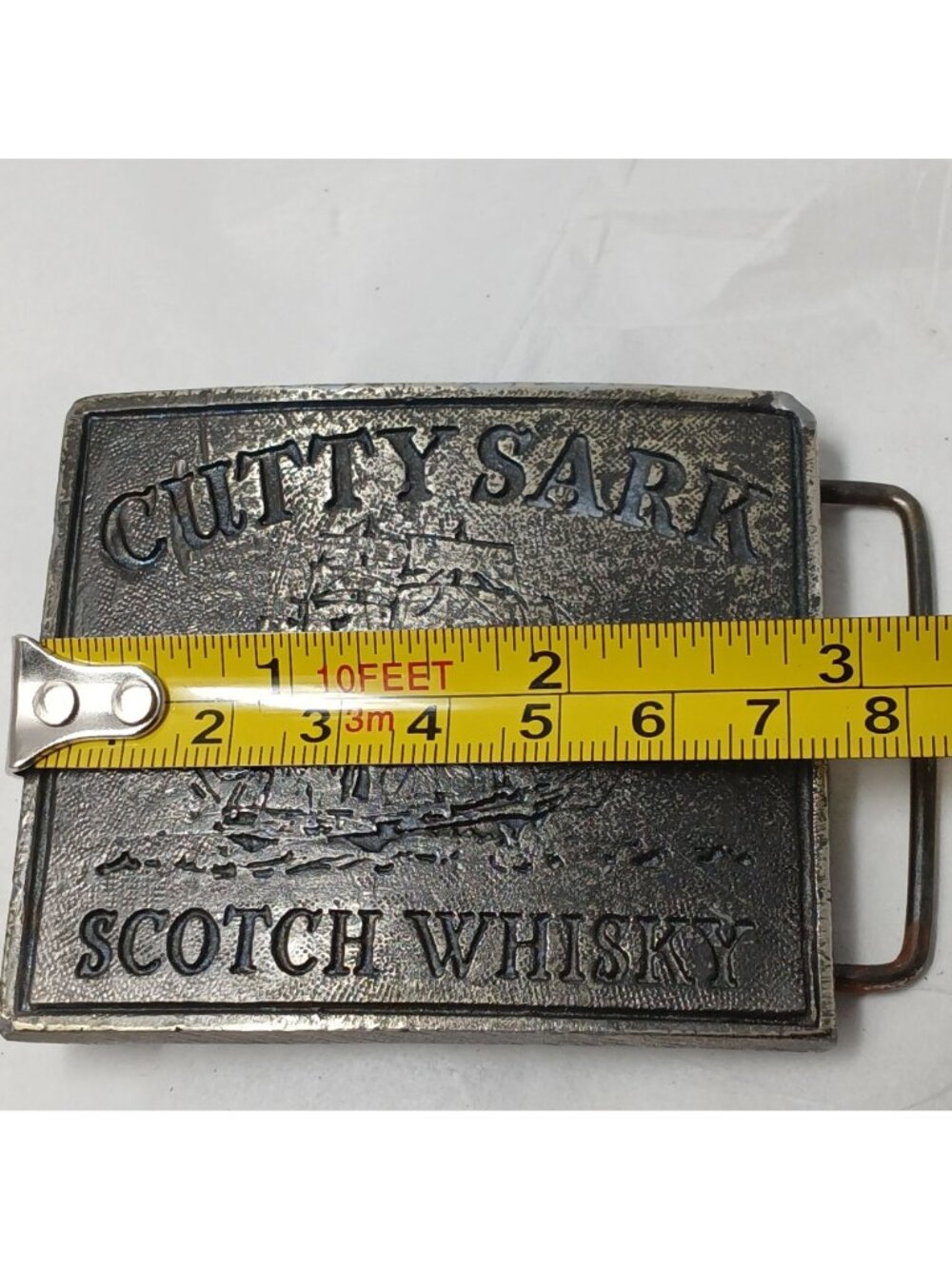 Belt Buckle Cutty Sark Scotch Whisky Vintage Metal #J-12 - Picture 8 of 9